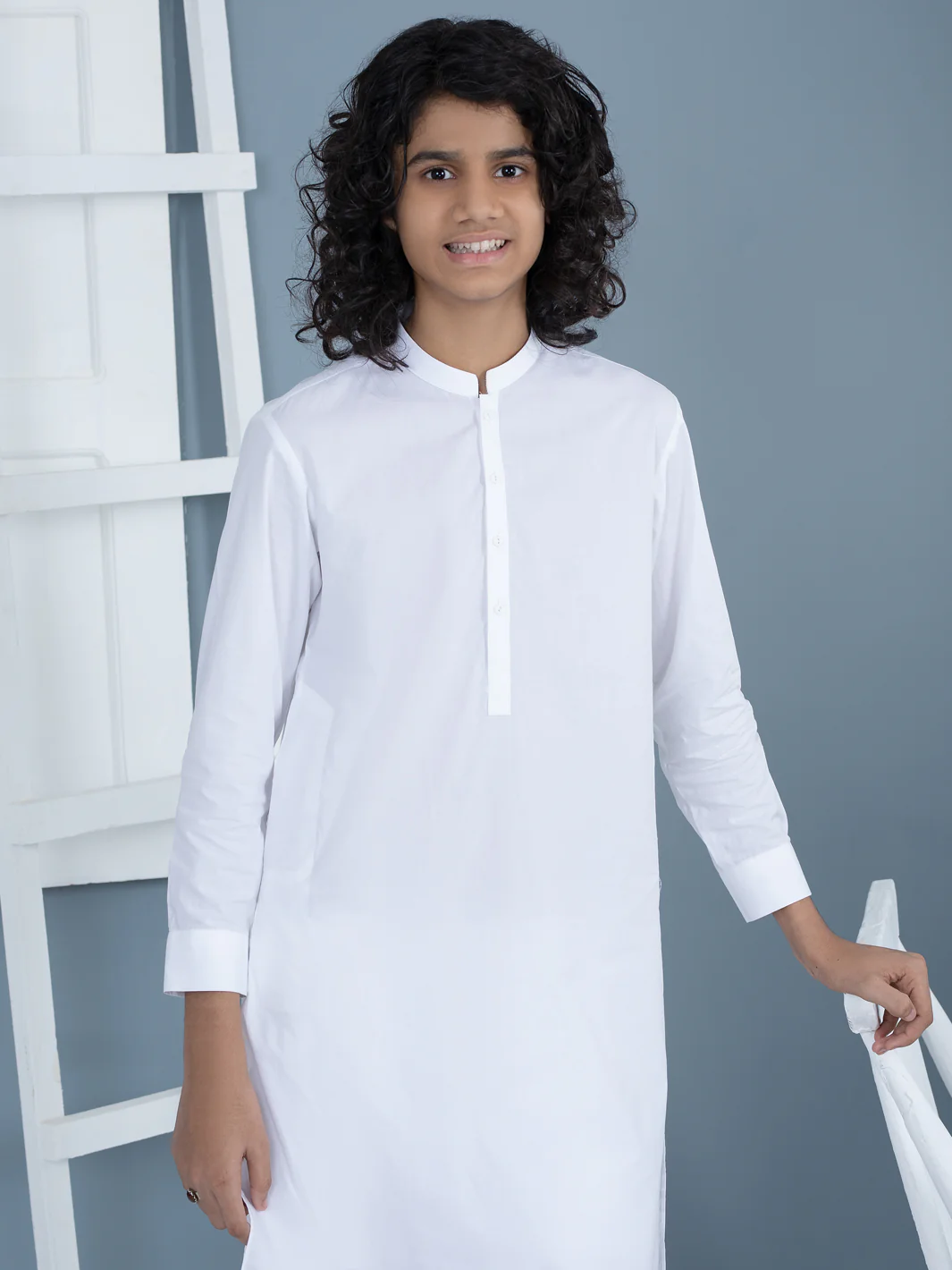 White Cotton Kurta Trouser - ALTBQ-KT-001-R2 - Image 4