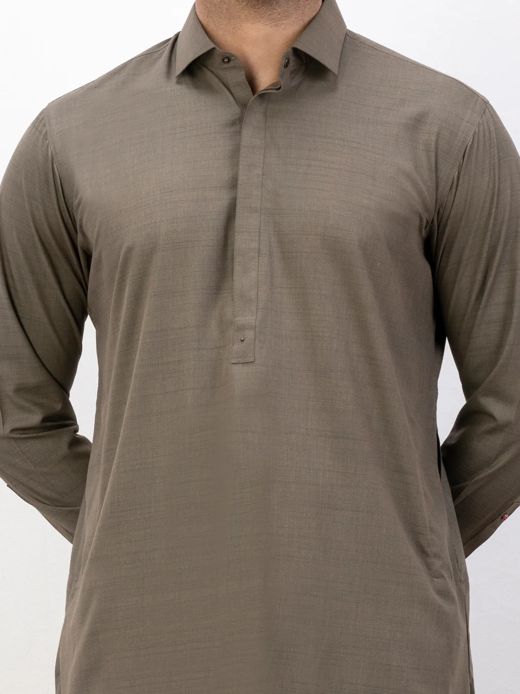 Green Blended Kameez Shalwar - ALWA-KS-368 - Image 3