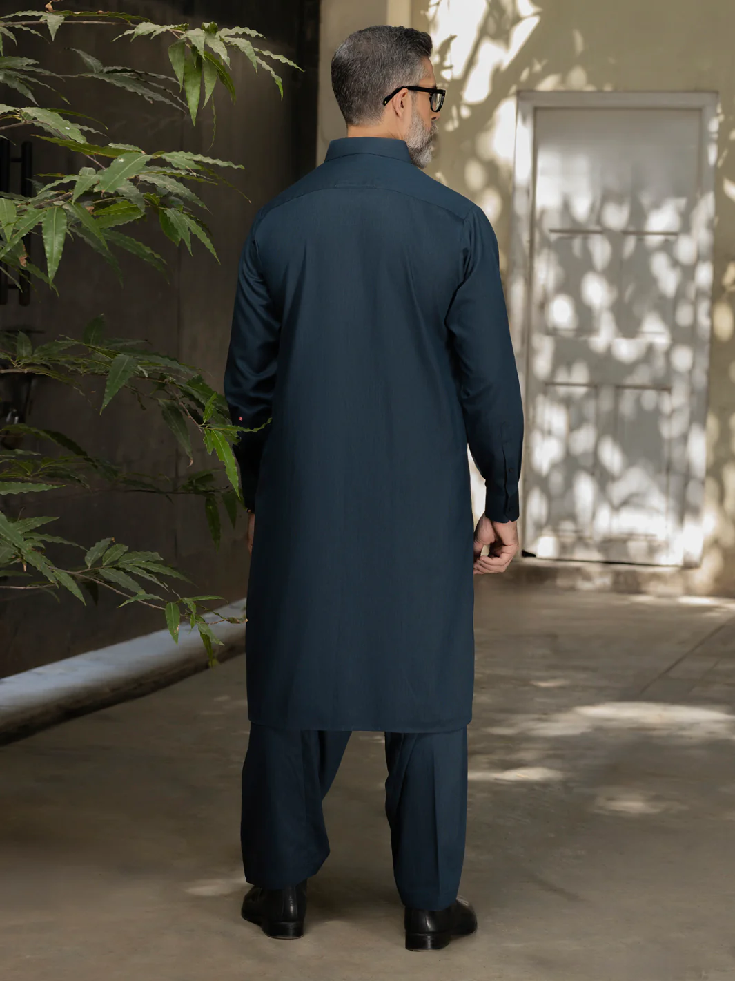 Blue Blended Kameez Shalwar - ALWA-KS-493 - Image 4