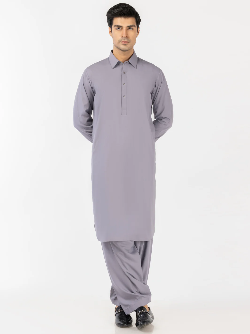 Light Purple Blended Kameez Shalwar - ALWA-KS-514