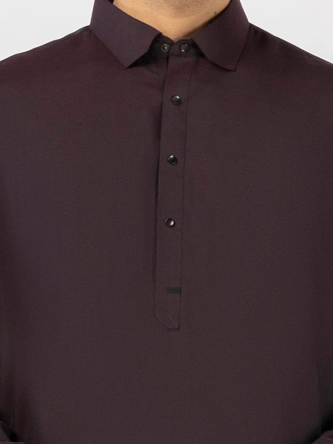 Maroon Blended Kameez Shalwar - ALWA-KS-524 - Image 3