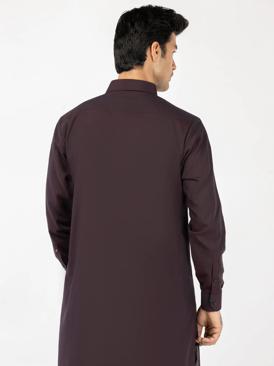 Maroon Blended Kameez Shalwar - ALWA-KS-524 - Image 4