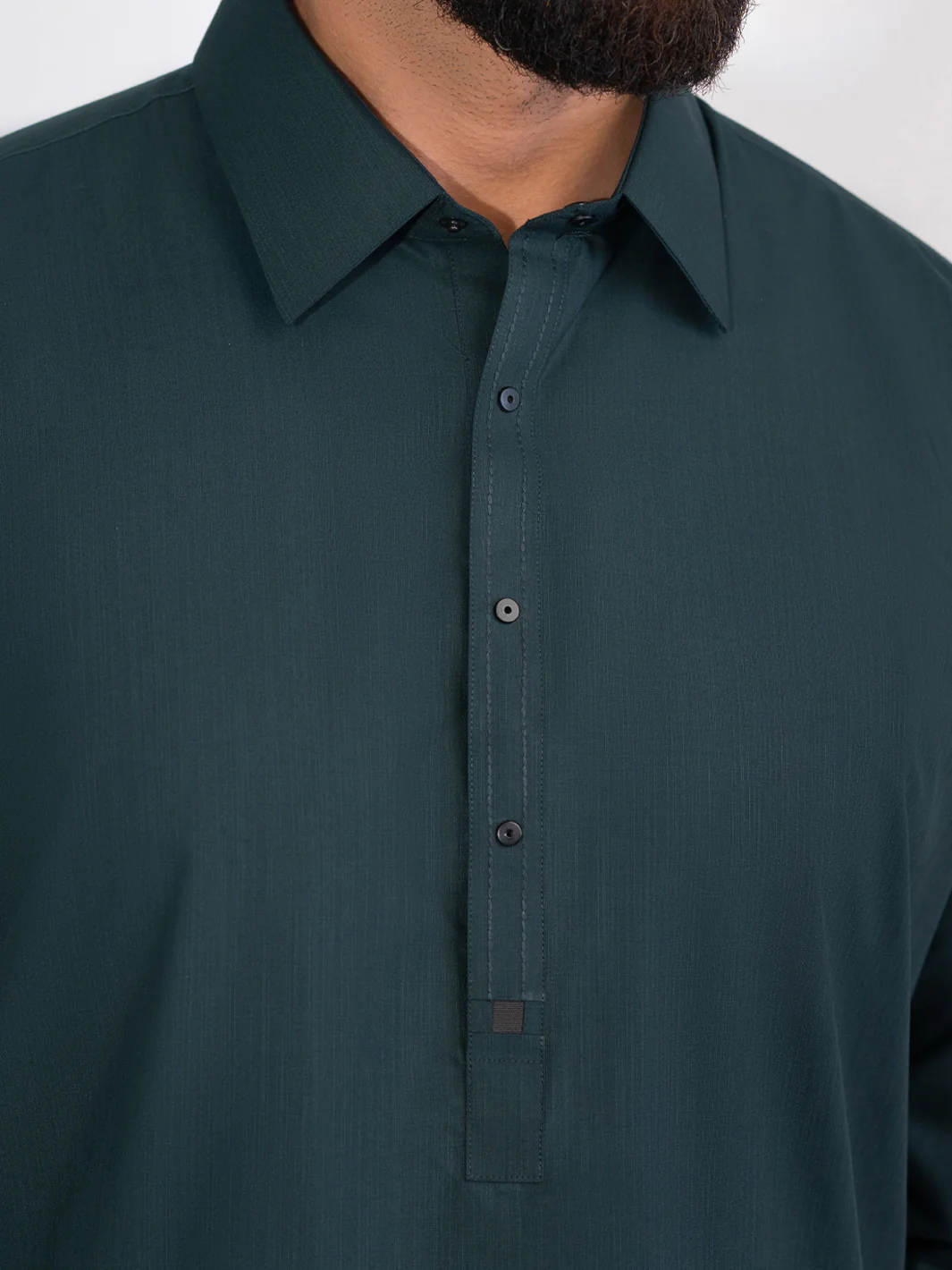 Green Blended Kameez Shalwar - ALWA-KS-562 - Image 3
