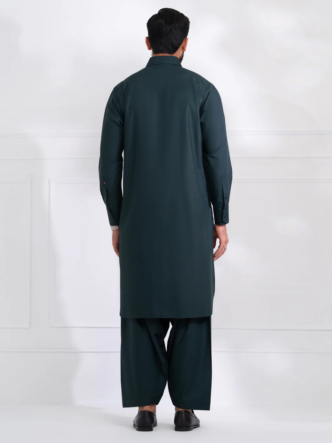 Green Blended Kameez Shalwar - ALWA-KS-562 - Image 4