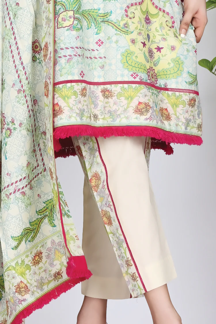 Aqua Cambric 3 Piece Stitched - ALP-759 - Image 3