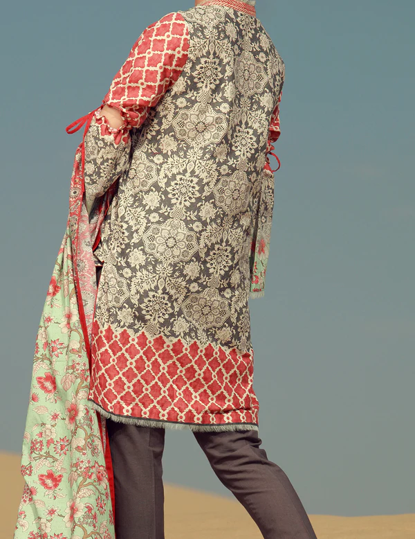 Aqua Cambric 3 Piece Stitched - AWP-136 - Image 2