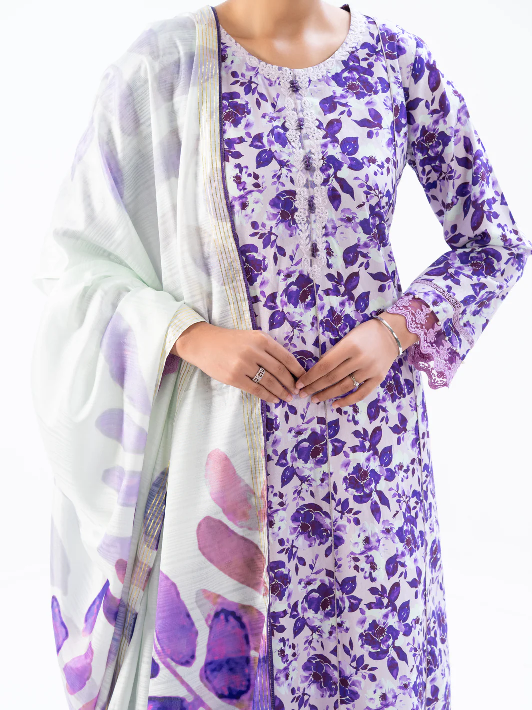 Purple Cambric 2Pc Unstitched - AWP-2PS-LKD-UN-902 - Image 4