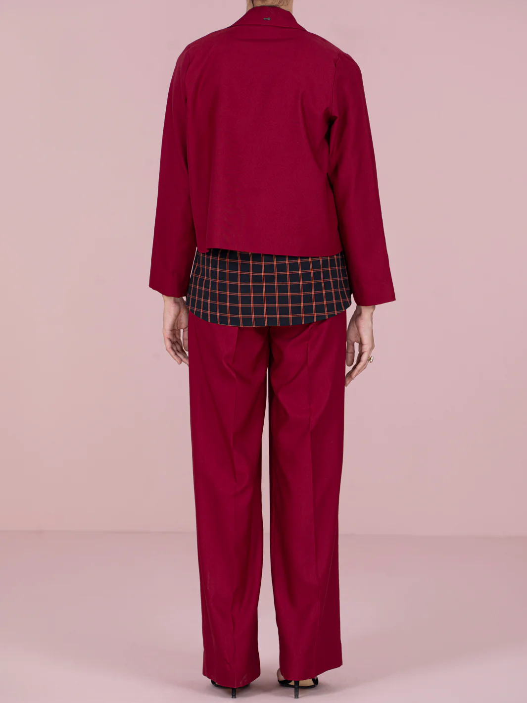 Maroon Rayon 2 Piece Stitched - AWP-2PS-LKS-461 - Image 2