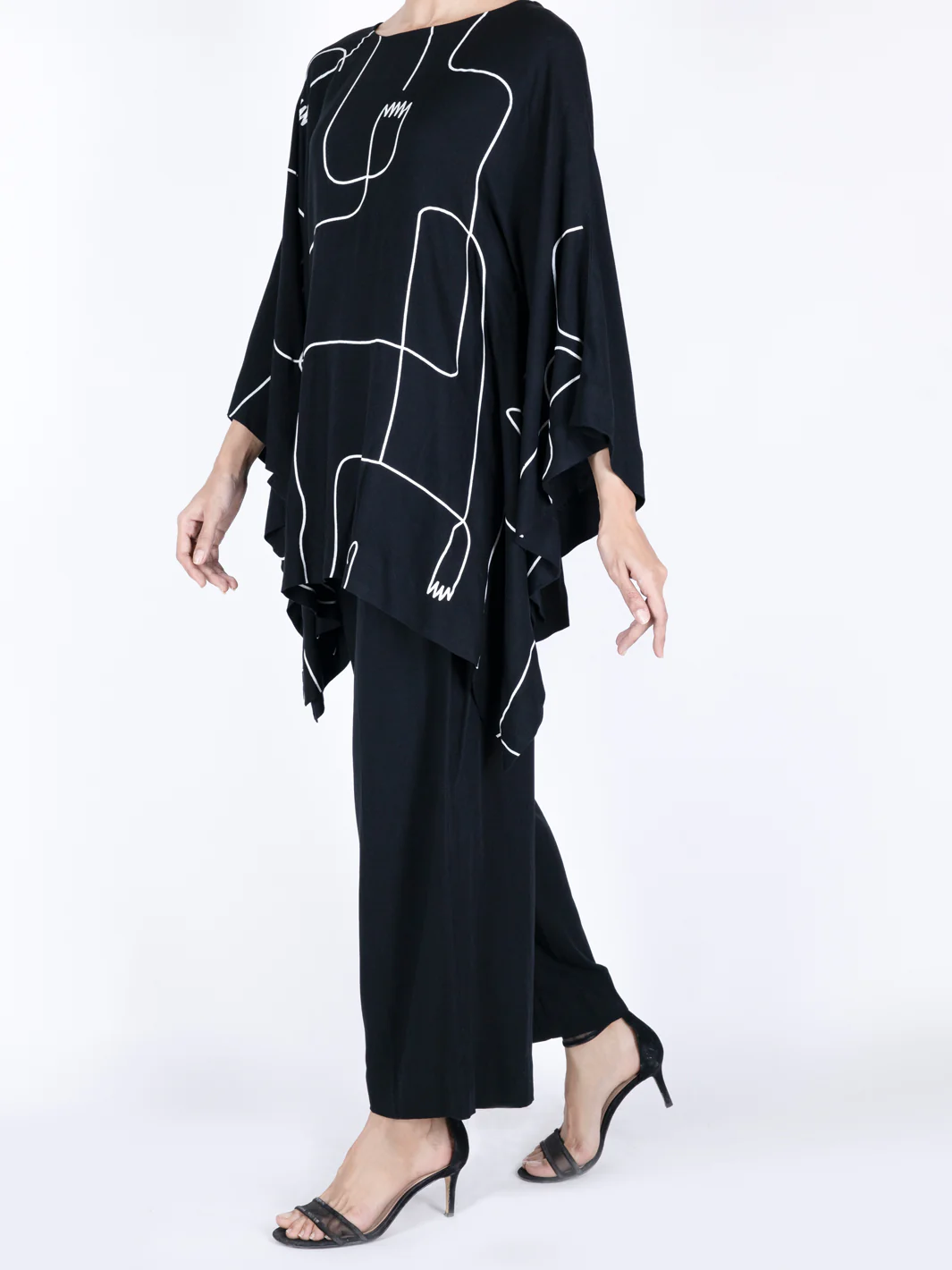 Black Viscose 2 Piece Stitched - AWP-2PS-LKS-464 - Image 3