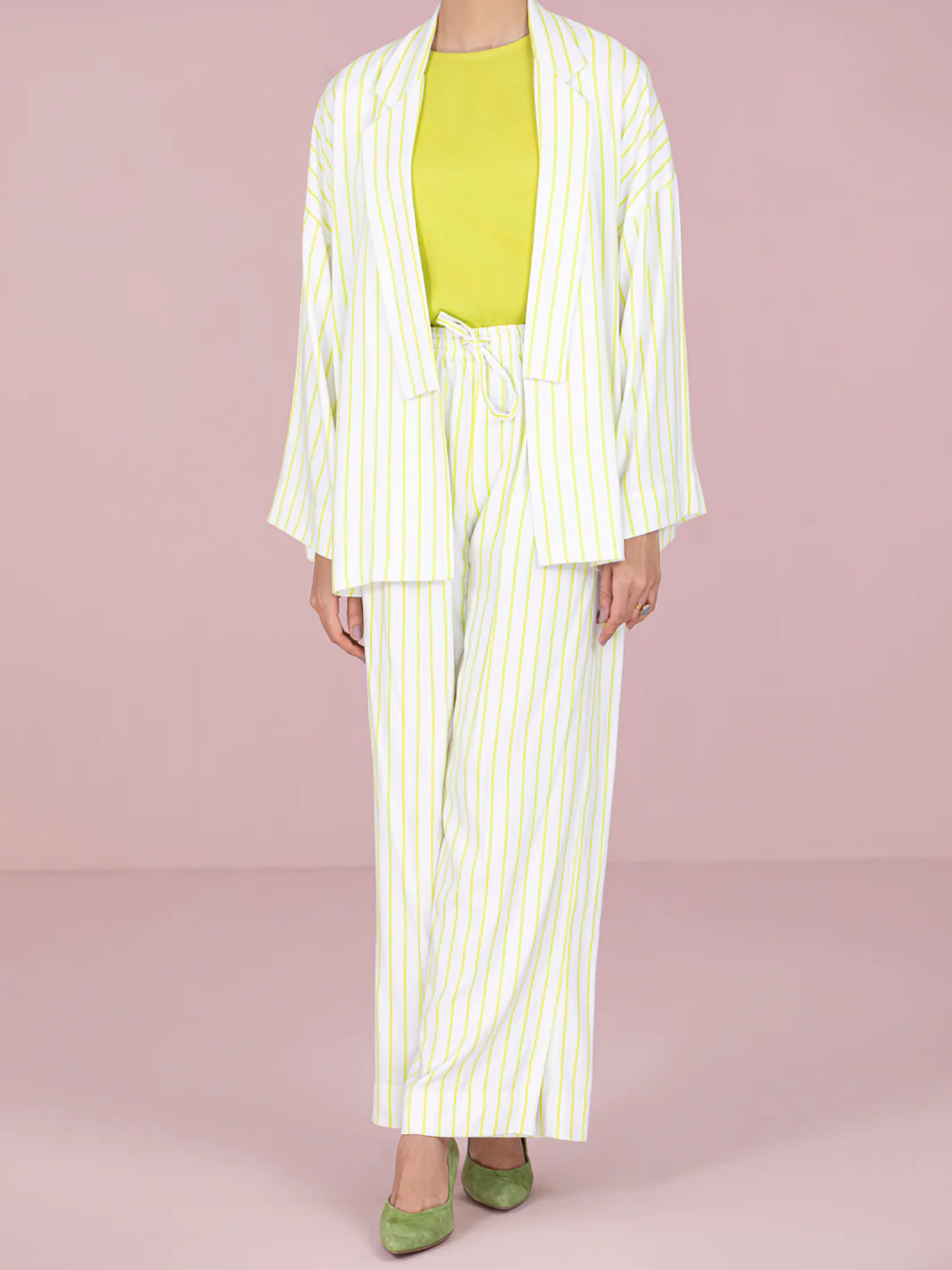 Lemon Viscose 2 Piece Stitched - AWP-2PS-LKS-466