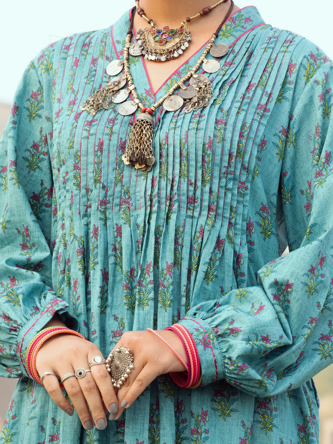 Sea Green Cambric 2 Piece Stitched - AWP-2PS-LKS-524 - Image 4