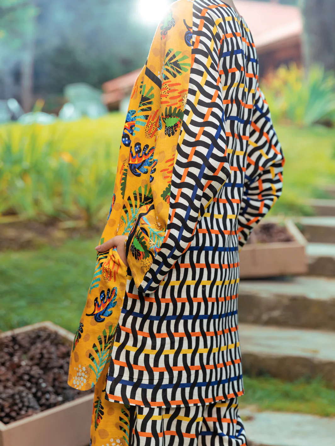 Yellow Khaddar 2 Piece Stitched - AWP-2PS-LKS-605 - Image 3