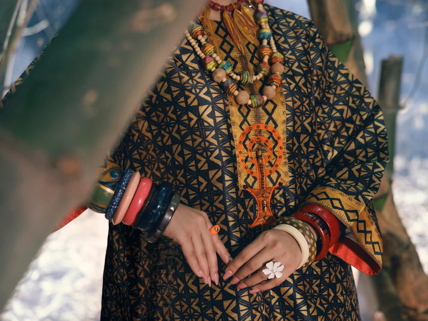 Brown Raw Silk 2Pc Stitched - AWP-2PS-LKS-677 - Image 4