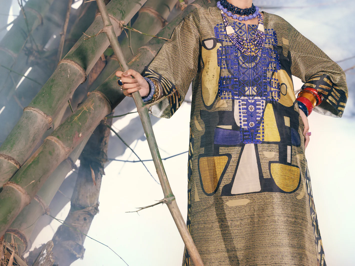 Gold Raw Silk 2Pc Stitched - AWP-2PS-LKS-678 - Image 4