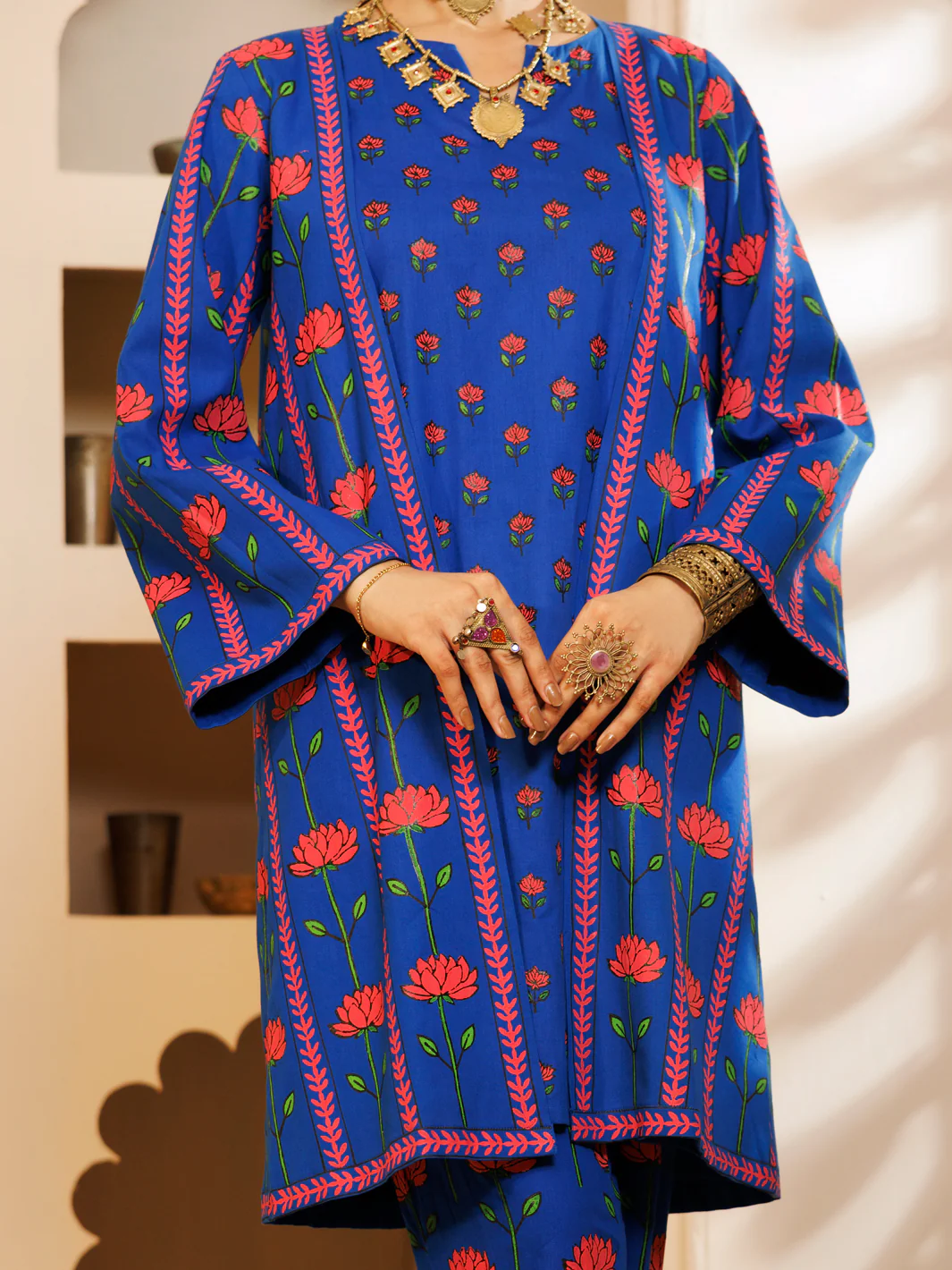 Blue Cambric 2Pc Stitched - AWP-2PS-LKS-698 - Image 3