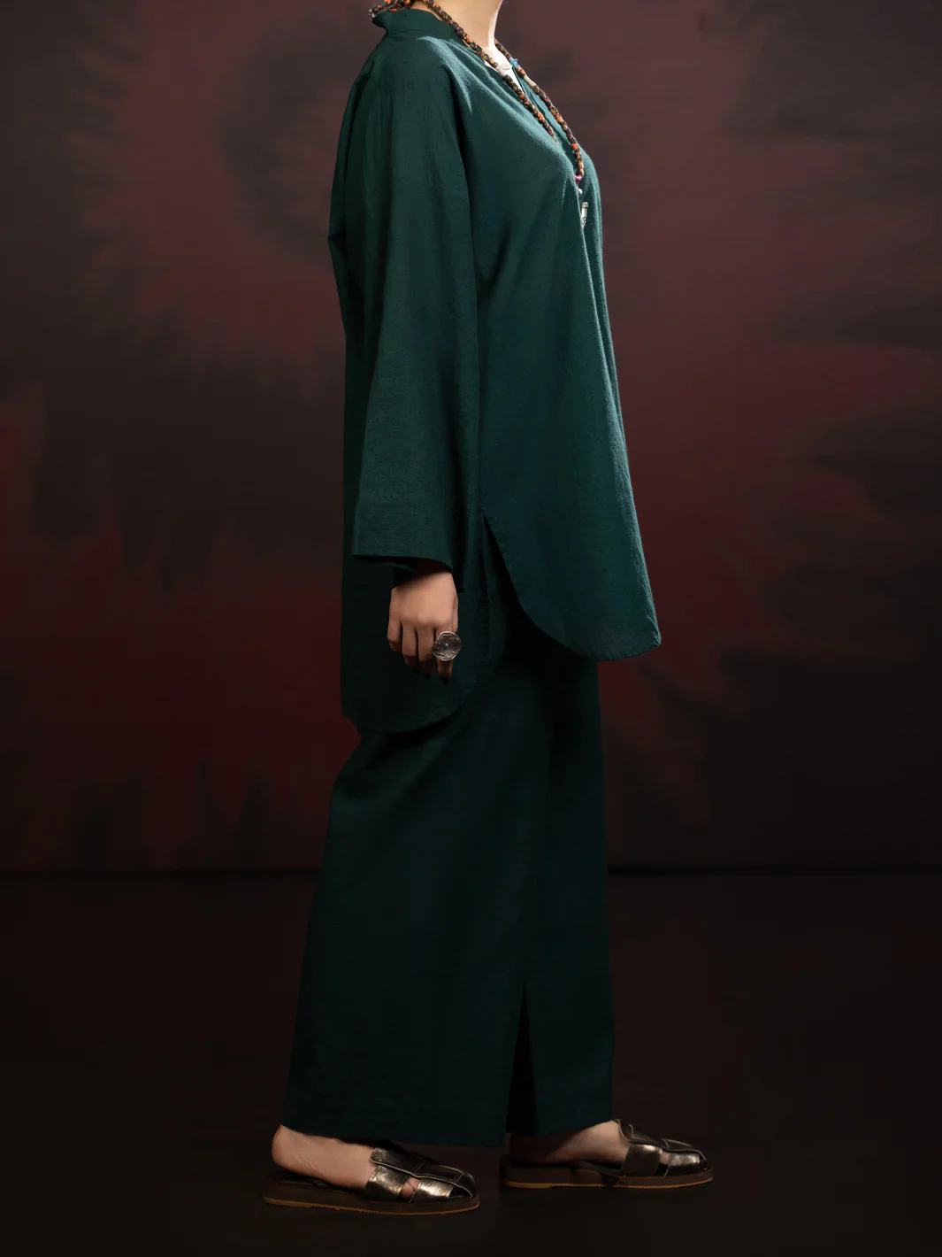 Green Karandi 2Pc Stitched - AWP-2PS-LKS-817 - Image 2