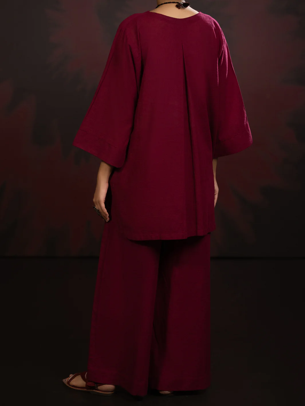 Maroon Karandi 2Pc Stitched - AWP-2PS-LKS-818 - Image 2