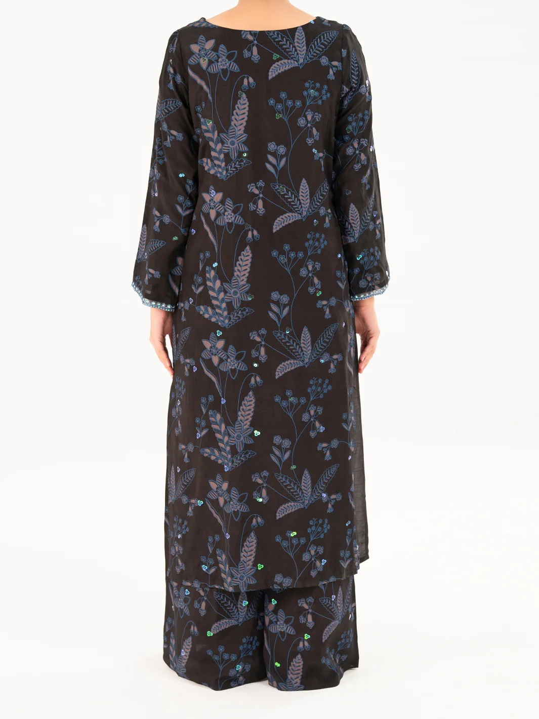Black Viscose 2Pc Stitched - AWP-2PS-LKS-825 - Image 4