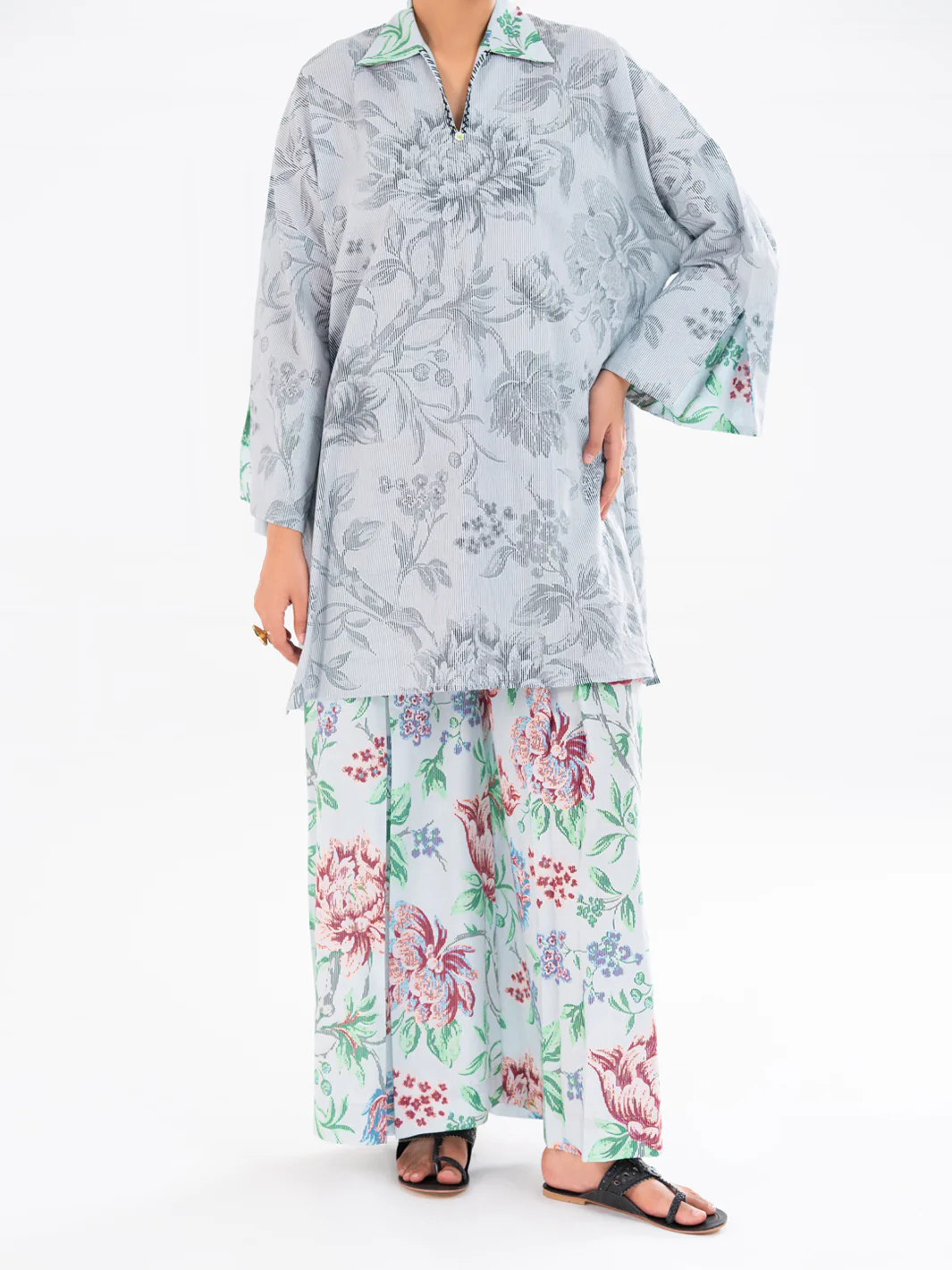 Grey Cambric 2Pc Stitched - AWP-2PS-LKS-896 - Image 6