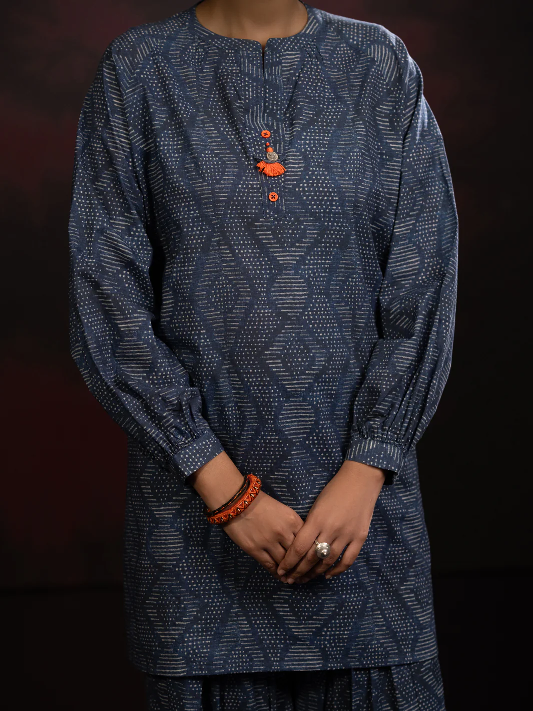 Charcoal Cambric 2Pc Stitched - AWP-2PS-SLKS-807 - Image 4