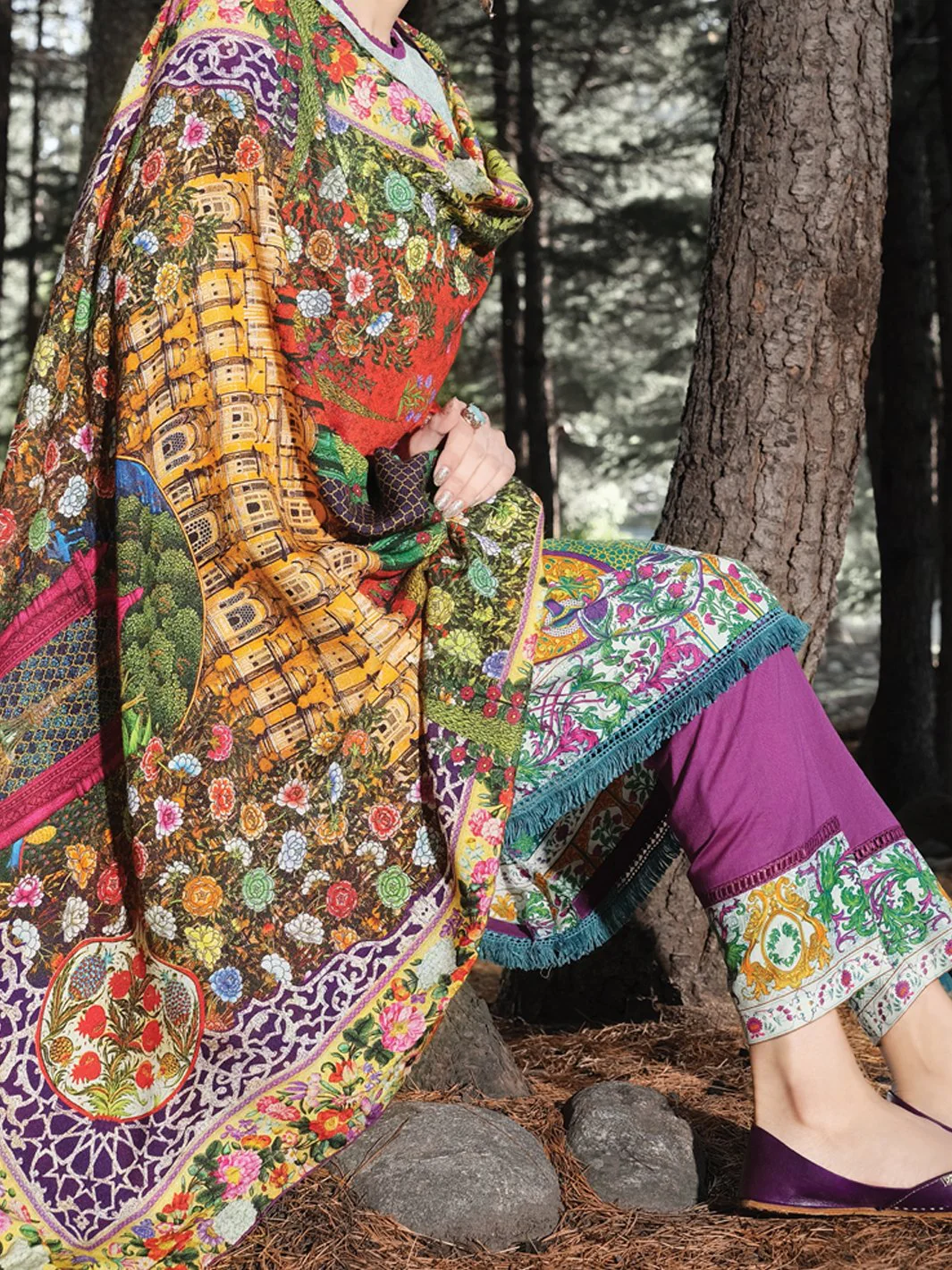 Natural Cambric 3 Piece Stitched - AWP-3PS-206 - Image 2
