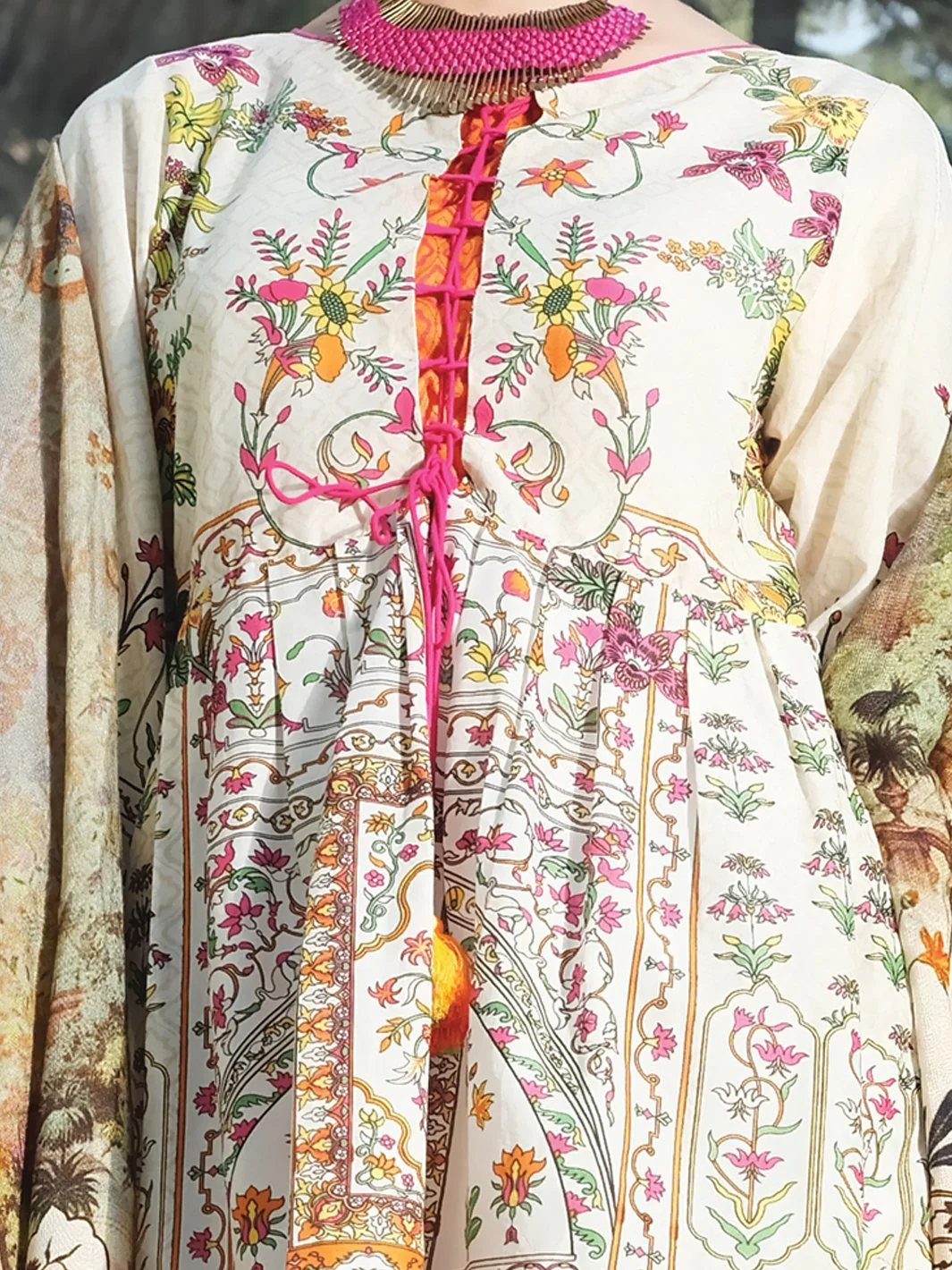 Natural Cambric 3 Piece Stitched - AWP-3PS-257 - Image 2