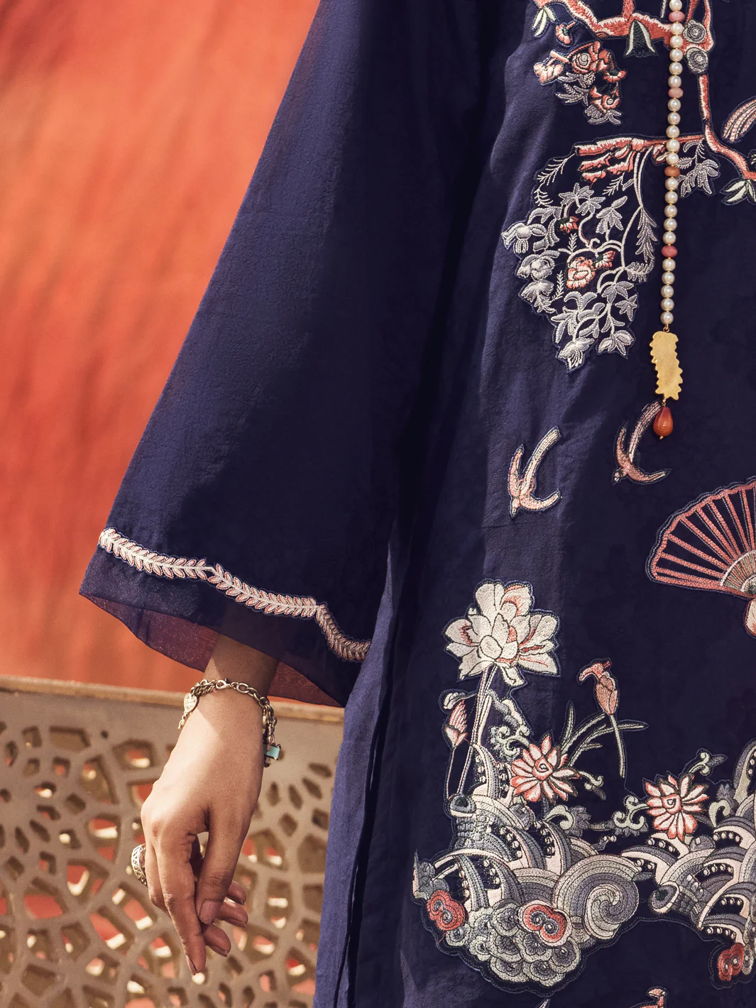 Blue 3 Piece Stitched - AWP-3PS-337A - Image 3
