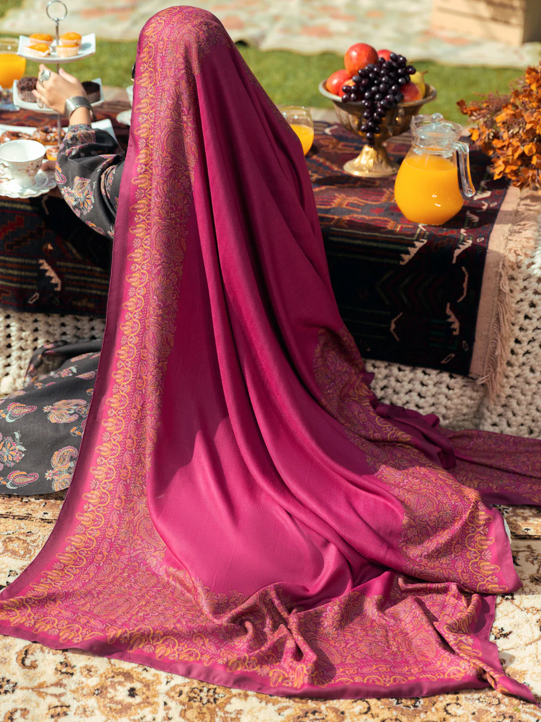 Dark Grey Khaddar 3 Piece Stitched - AWP-3PS-620 - Image 5