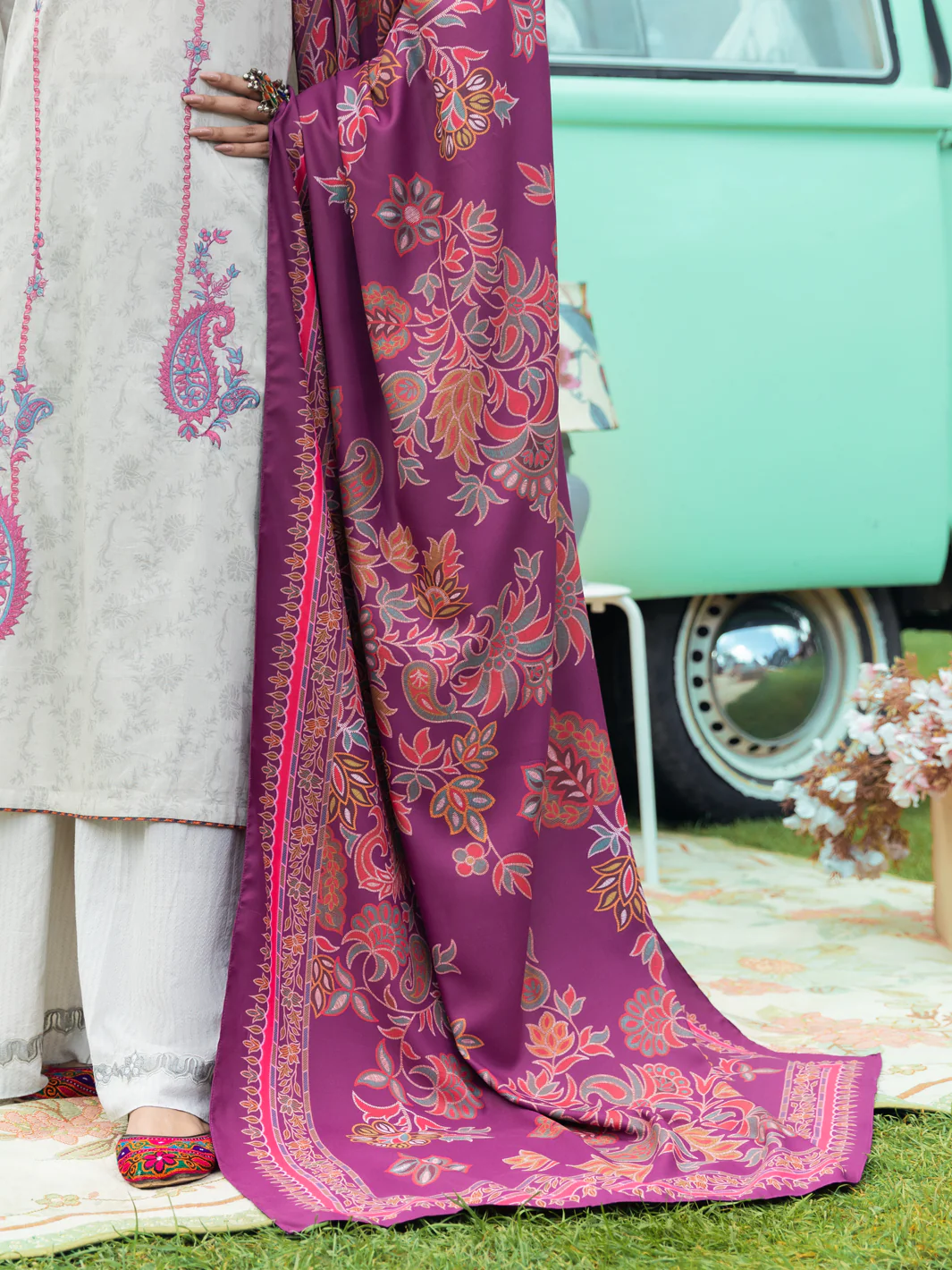Grey Cambric 3 Piece Stitched - AWP-3PS-621 - Image 6