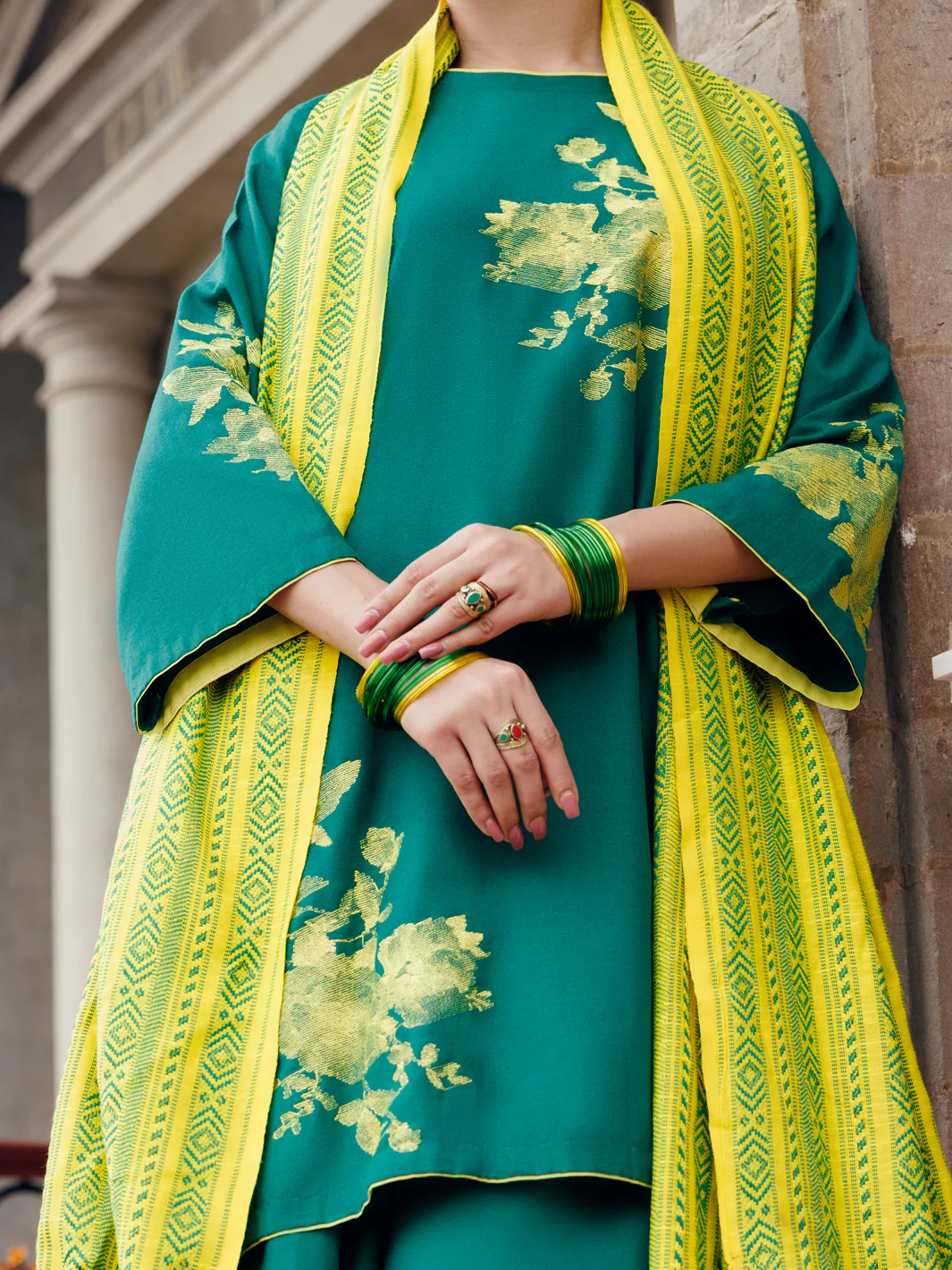 Green Light Khaddar 3Pc Stitched - AWP-3PS-772 - Image 2