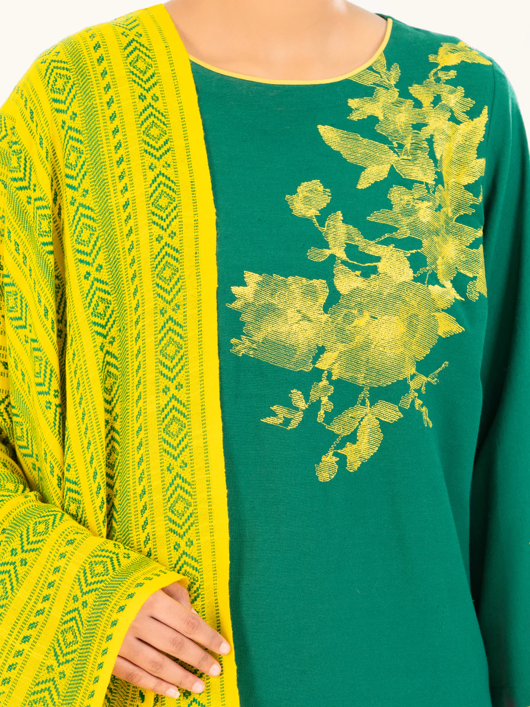 Green Light Khaddar 3Pc Stitched - AWP-3PS-772 - Image 8