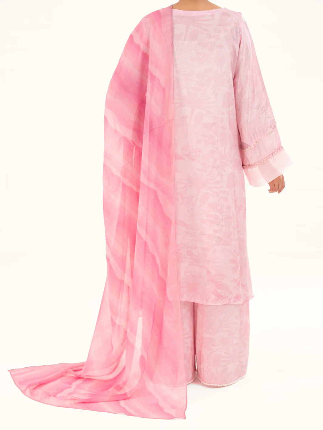 Light Pink Thai Silk 3Pc Stitched - AWP-3PS-784 - Image 5