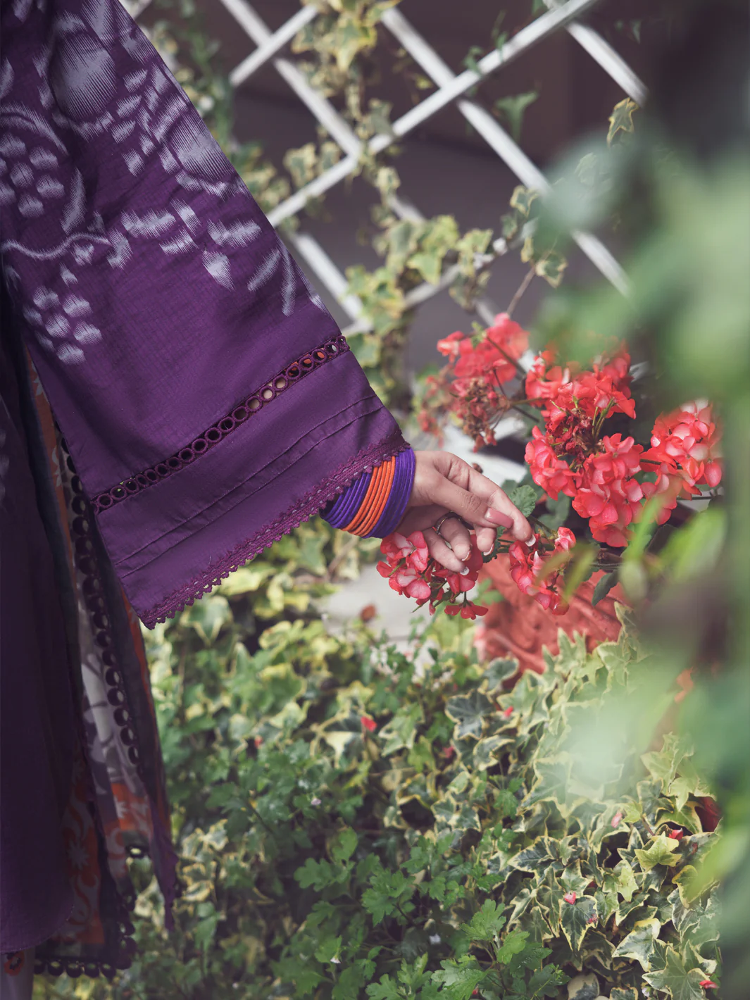 Plum Cambric 3Pc Unstitched - AWP-3PS-791 - Image 3