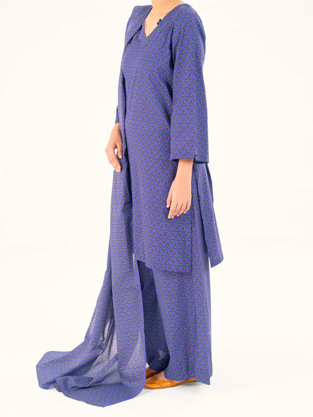 Purple Cambric 3Pc Stitched - AWP-3PS-856 - Image 3