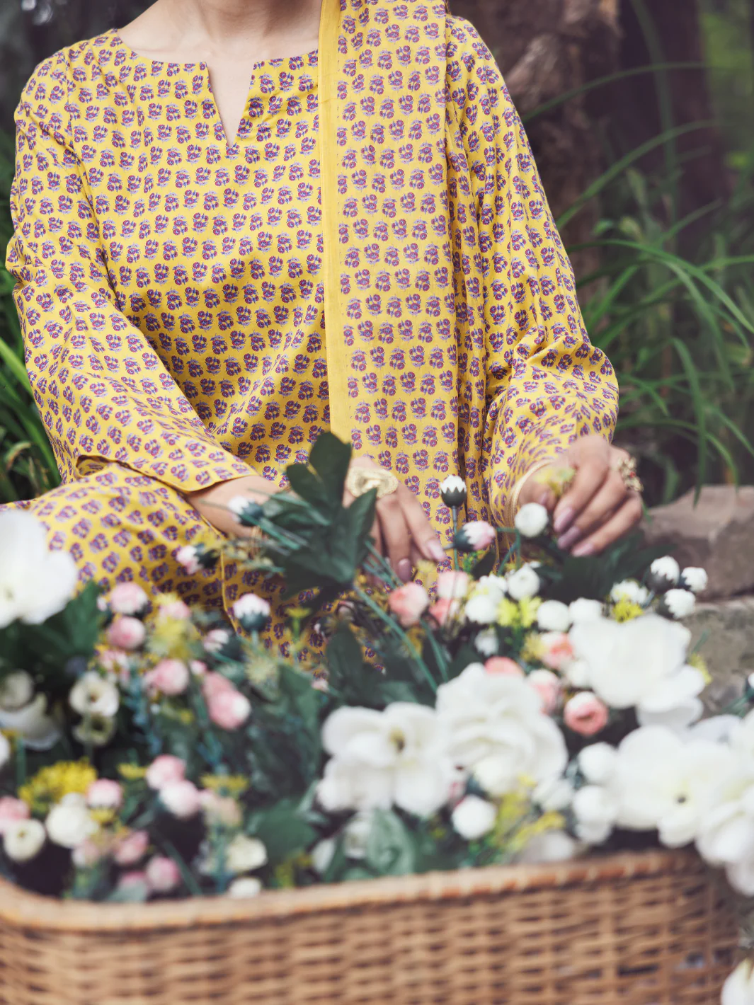 Mustard Cambric 3Pc Stitched - AWP-3PS-857 - Image 3