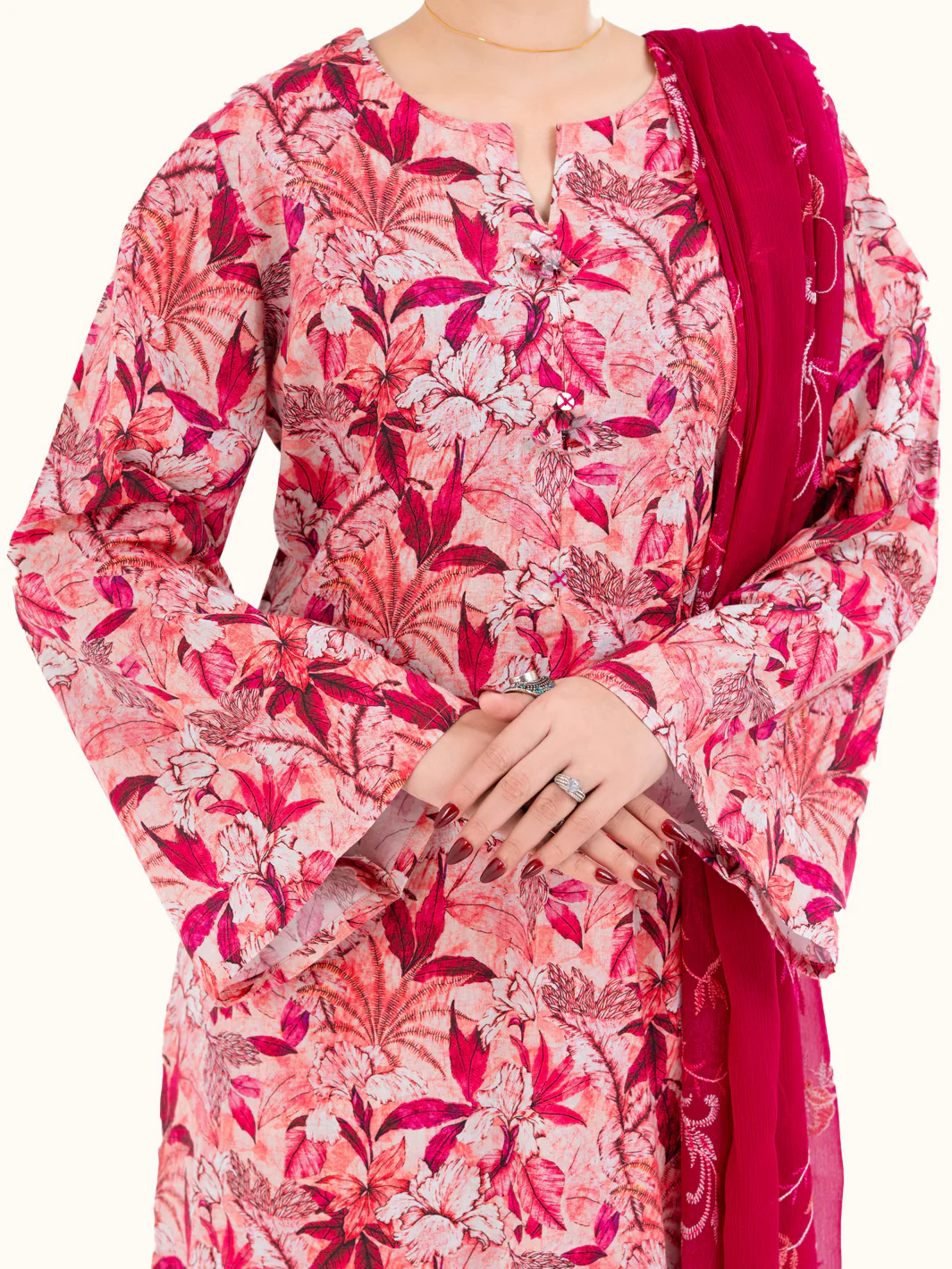 Pink Lawn 3Pc Stitched - AWP-3PS-864 - Image 5