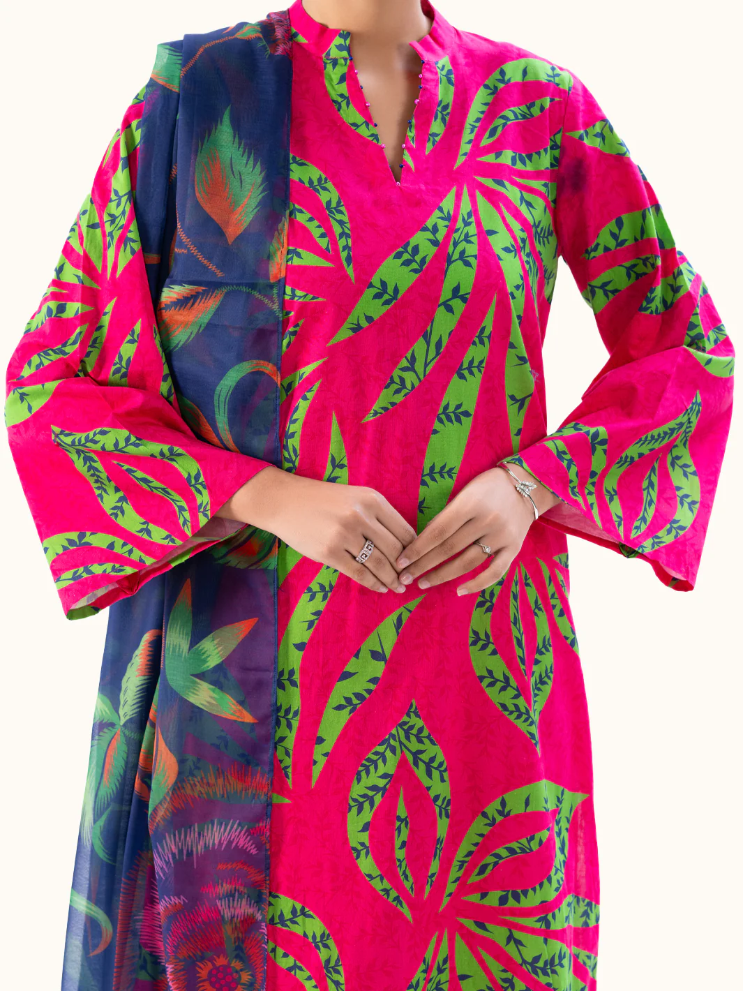 Pink Cambric 3Pc Unstitched - AWP-3PS-871 - Image 5