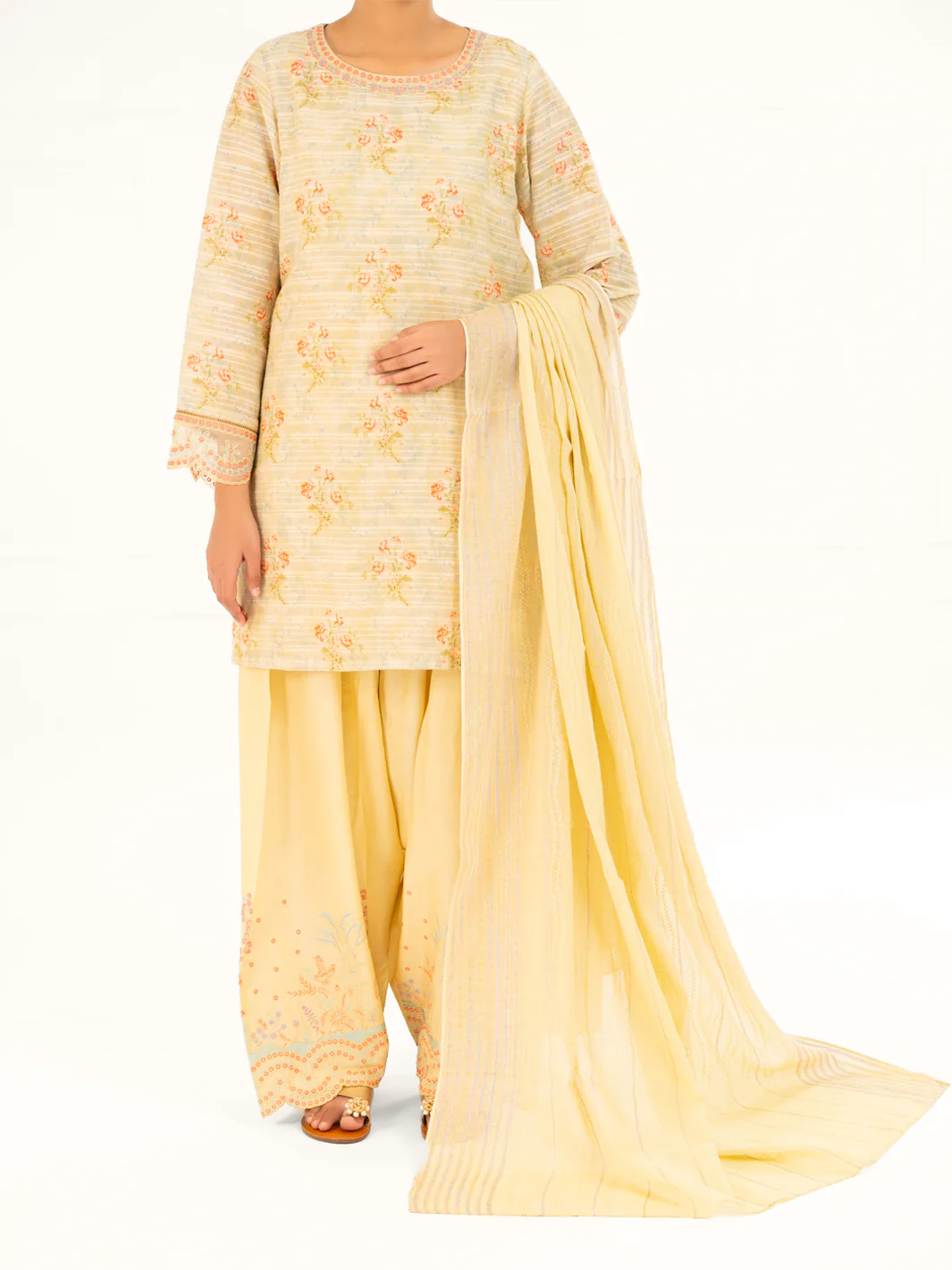 Cream Dobby 3Pc Stitched - AWP-3PS-878 - Image 6