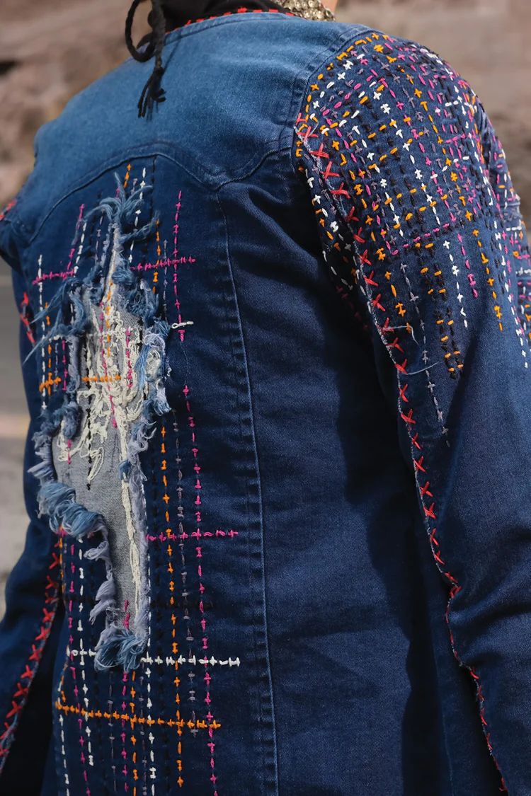 Blue Denim Jacket - JT-243 - Image 2
