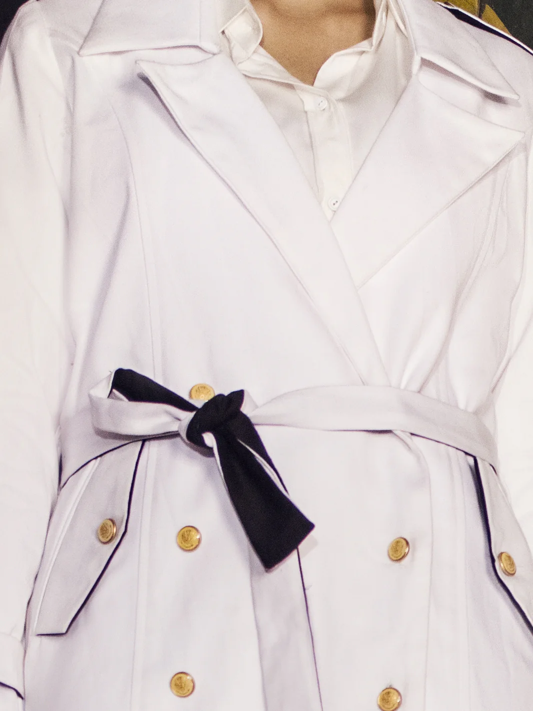 Off White Twill Cotton Jacket - AWP-JT-383 - Image 2
