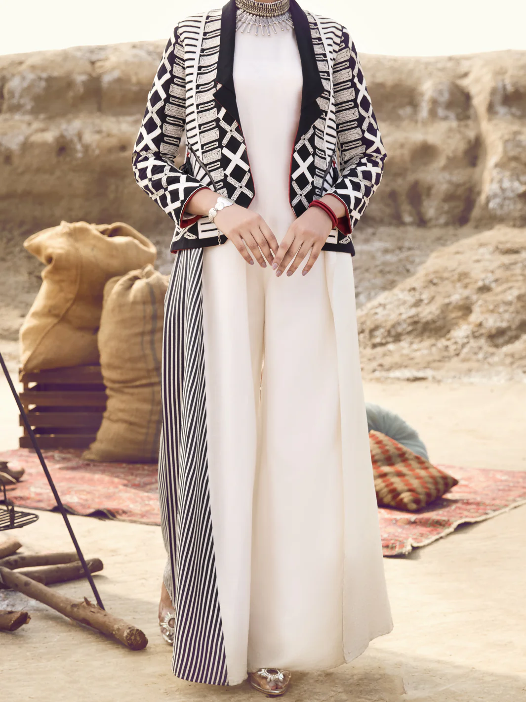 Black Khaddar Jacket - AWP-JT-394