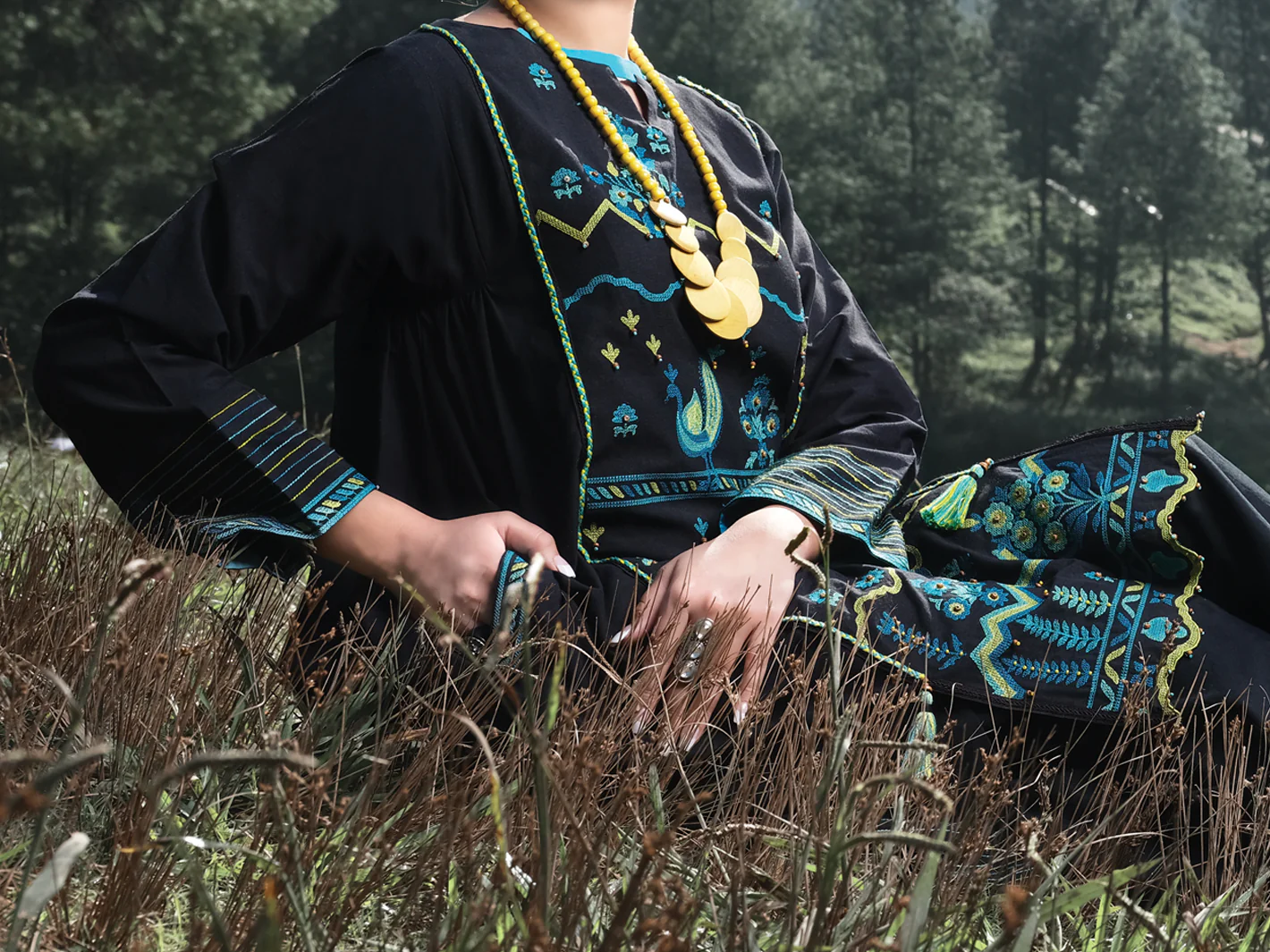 Black Karandi Tunic - AWP-LK-286 - Image 3