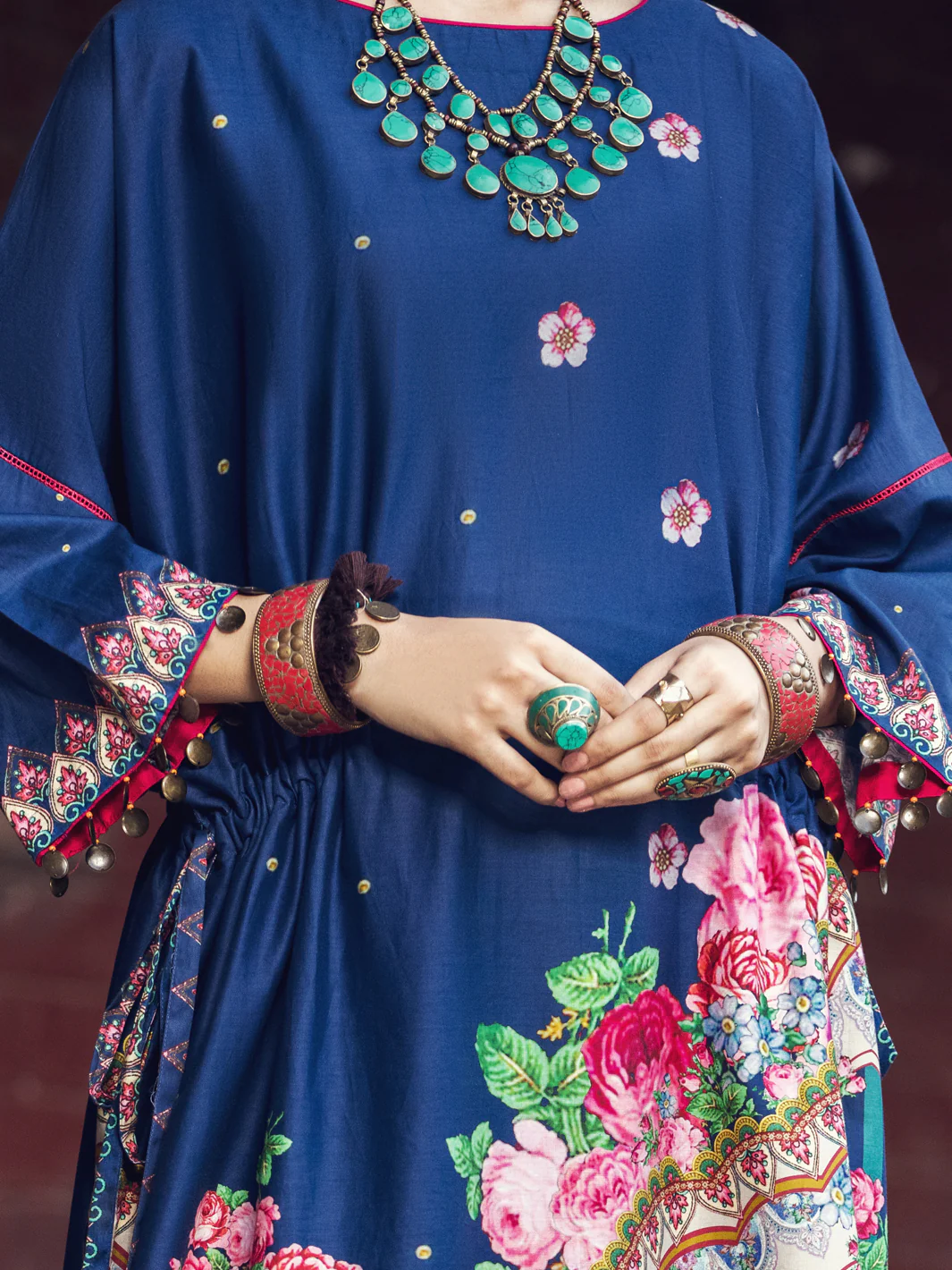 Blue Cambric Tunic - AWP-LK-369 - Image 3