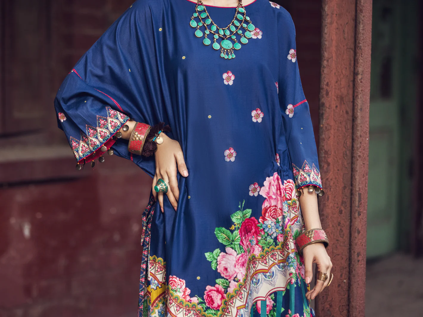 Blue Cambric Tunic - AWP-LK-369 - Image 4