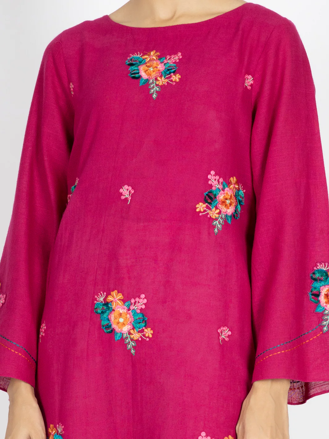 Pink Dobby Tunic - AWP-LK-460 - Image 3