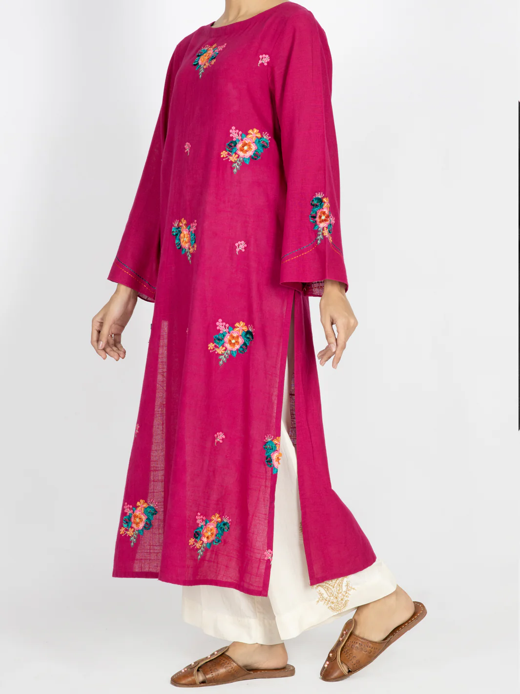 Pink Dobby Tunic - AWP-LK-460 - Image 4