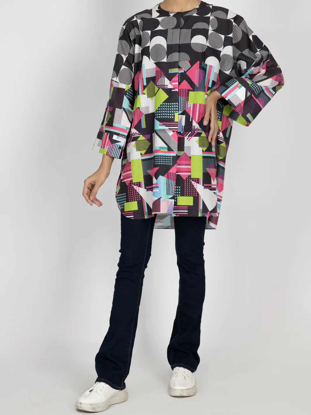 Multicolor Cambric Tunic - AWP-LK-474 - Image 3