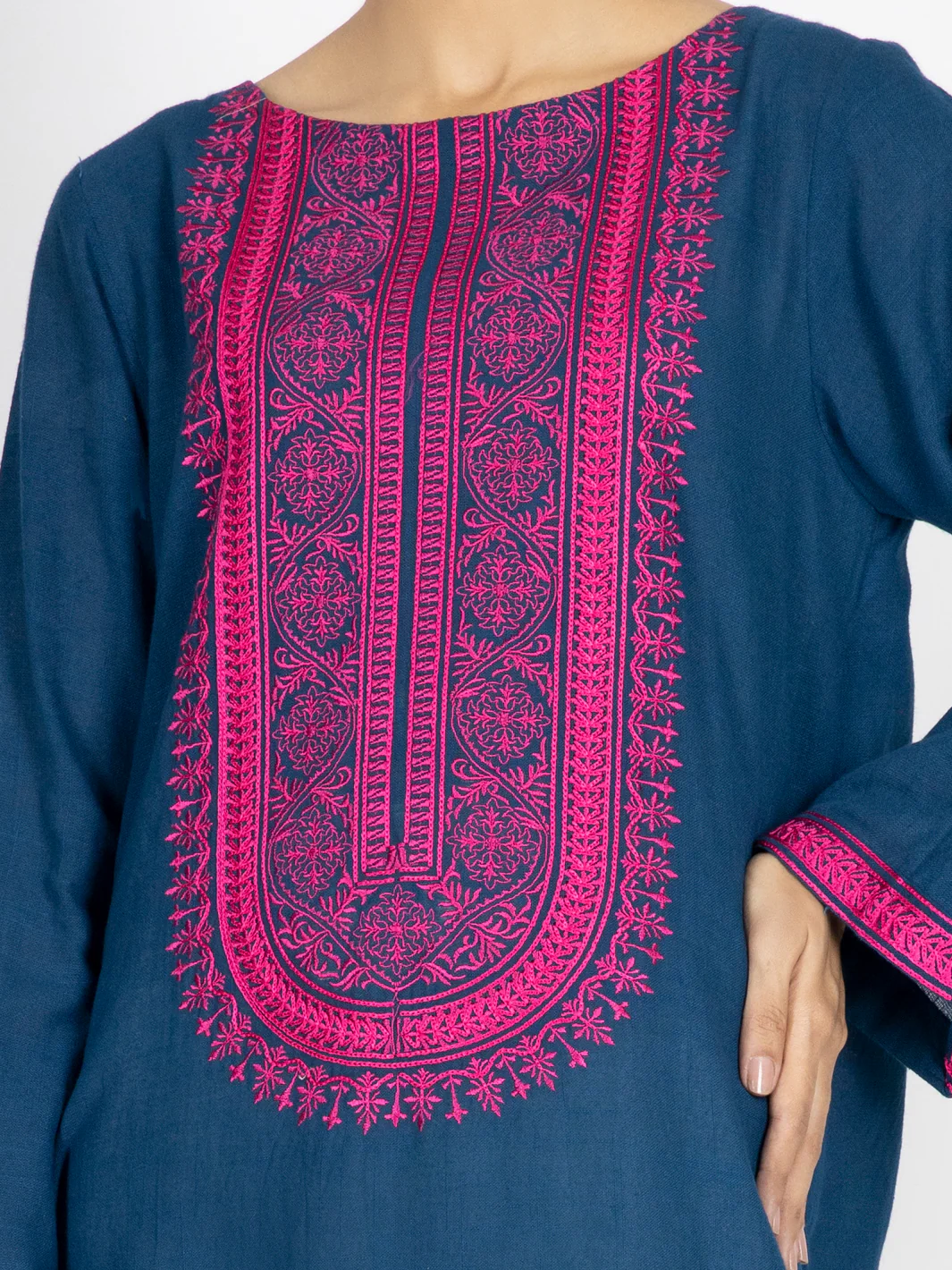 Blue Dobby Tunic - AWP-LK-497 - Image 3