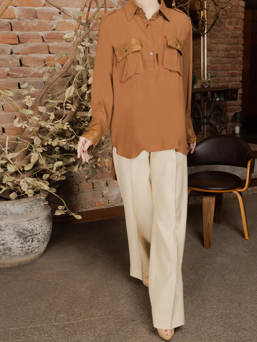 Brown Kurti - AWP-LK-603