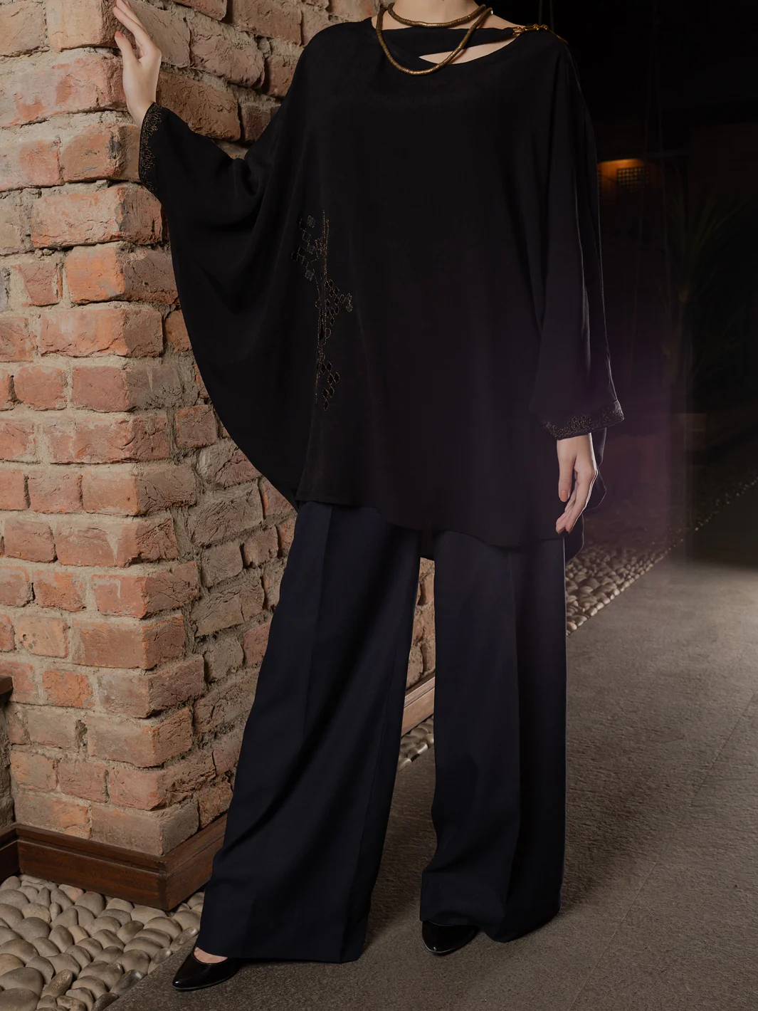 Black Kurti - AWP-LK-604 - Image 3